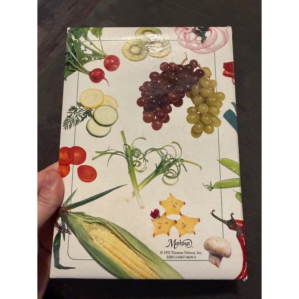 Vintage 1992 Markings Thomas Nelson Recipe Book Journal 6-Ring Binder Vegetable
